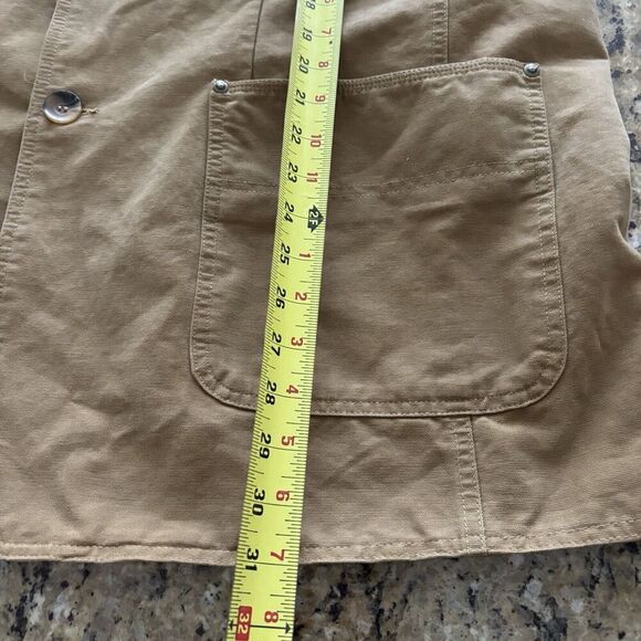 Barn Coat Jacket Mens 2XL Brown Canvas Flannel Lined Barn Vintage Chore - Picture 9 of 9